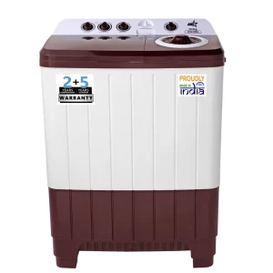 OG Star 10.5 kg Semi-Automatic Top Load Washing Machine (OSA1050/Maroon & White/2025)